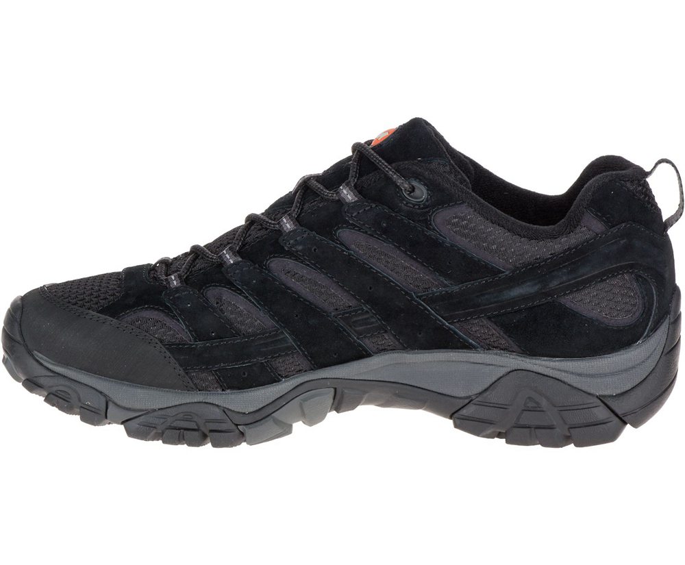 Buty Trekkingowe Merrell Męskie Czarne - Moab 2 Ventilator - 290735-FGP